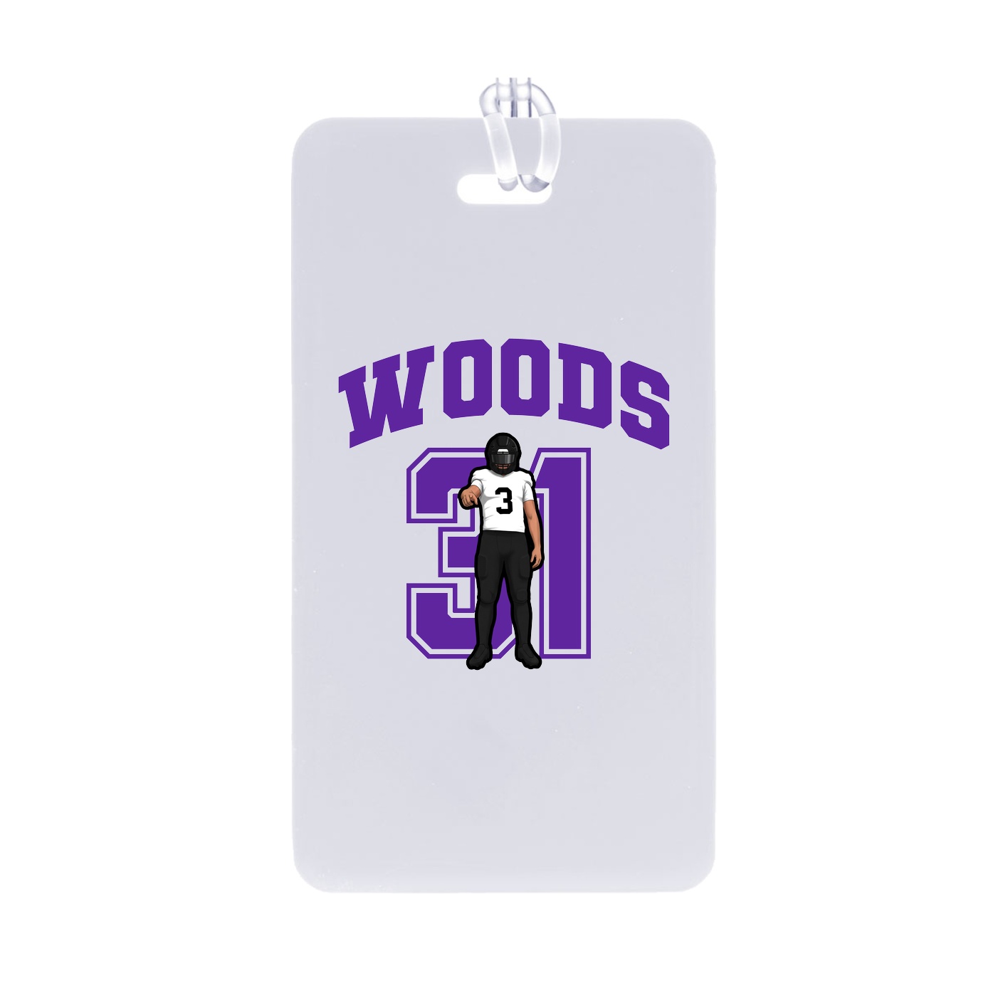 Bag Tag — Number in Classic