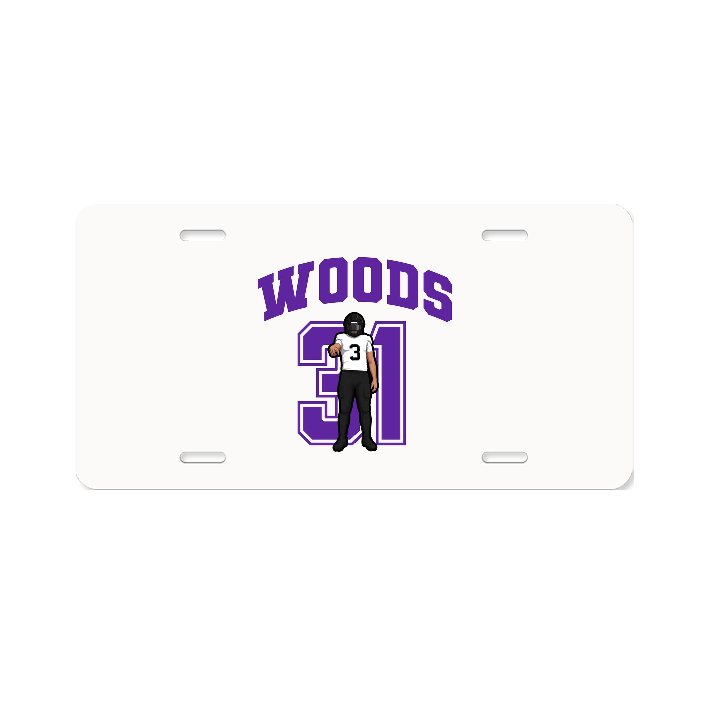 License Plate — Number in Classic