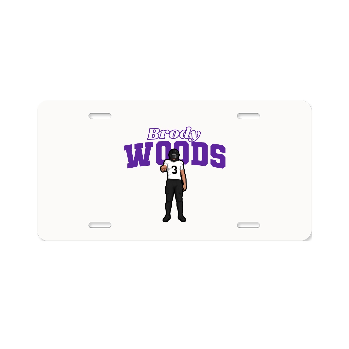 License Plate — Name Arch in Classic