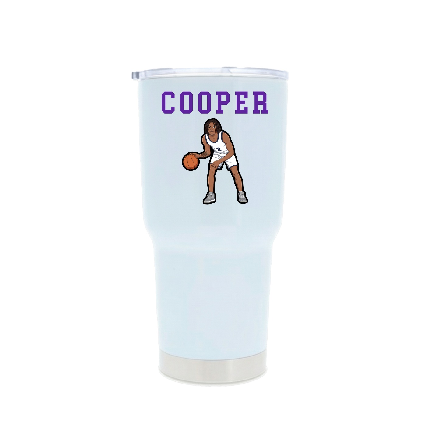 30oz Stainless Steel Tumbler — Shirsey in White
