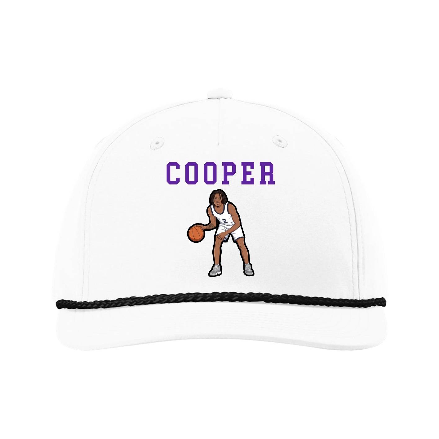 Five-Panel Classic Rope Cap — Shirsey in White