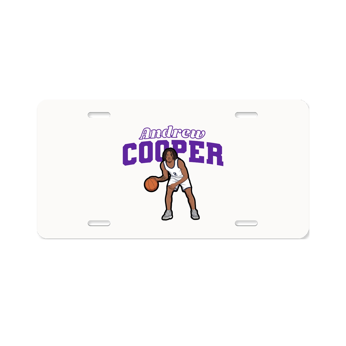 License Plate — Name Arch in Classic