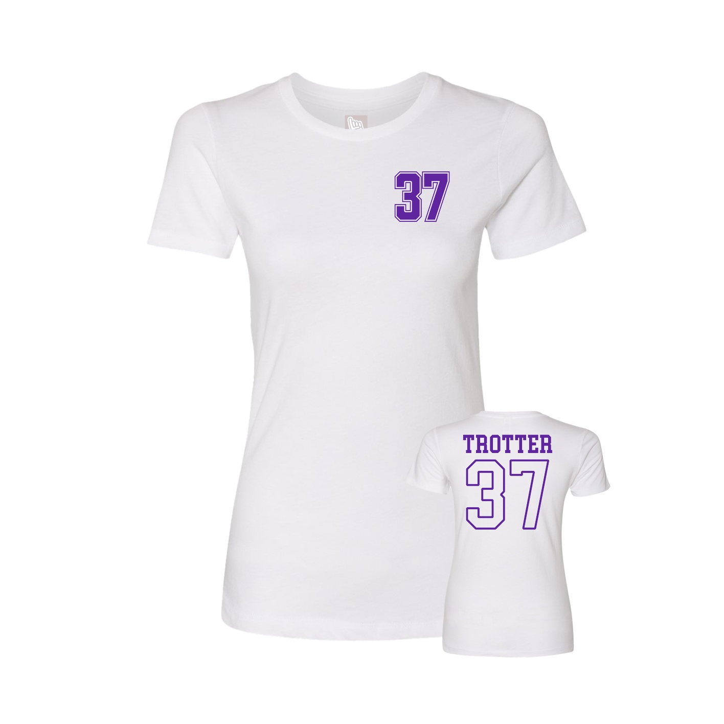 Womens Tee — Chest Back in White