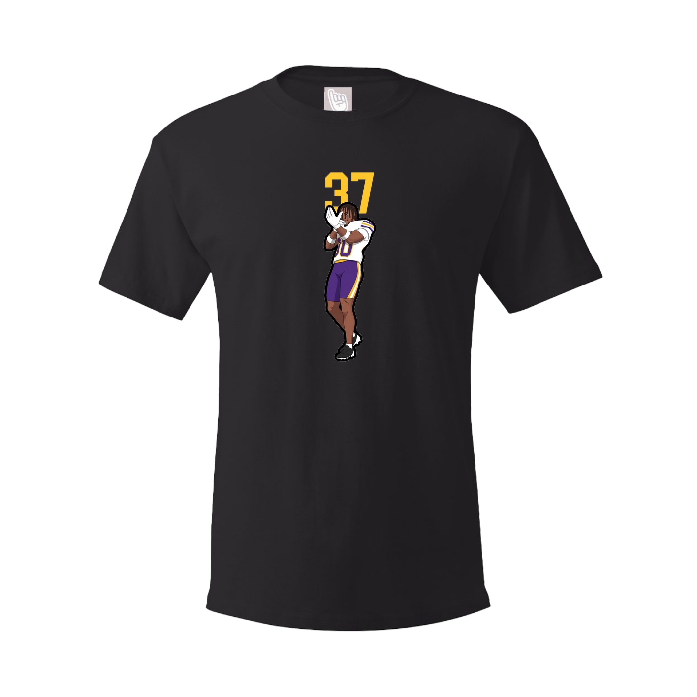 Youth Tee — Number Top in Black