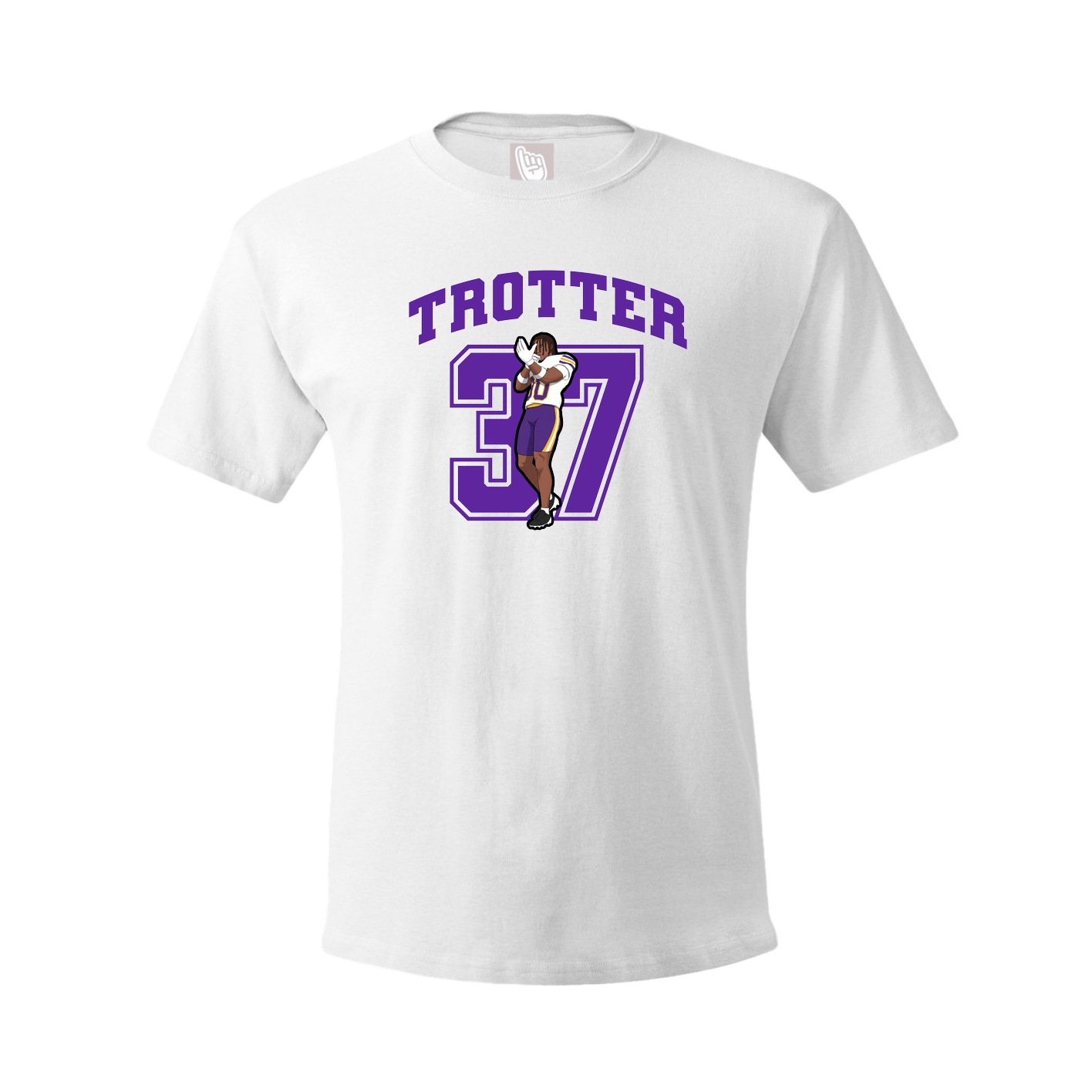 Youth Tee — Number in White
