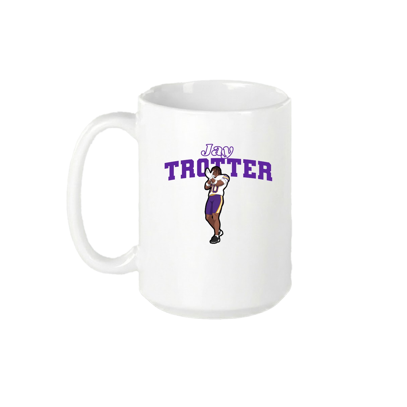 15oz Coffee Mug — Name Arch in White