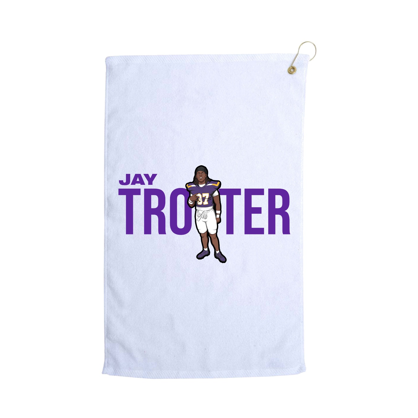 Golf Towel — Player Name in White