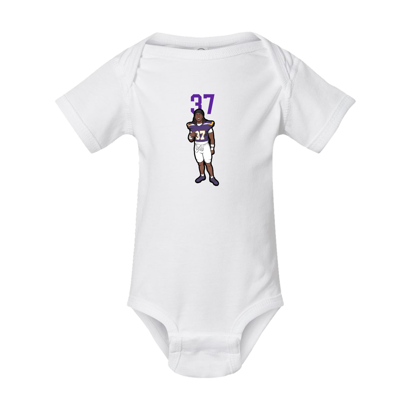 Baby Onesie — Number Top in White