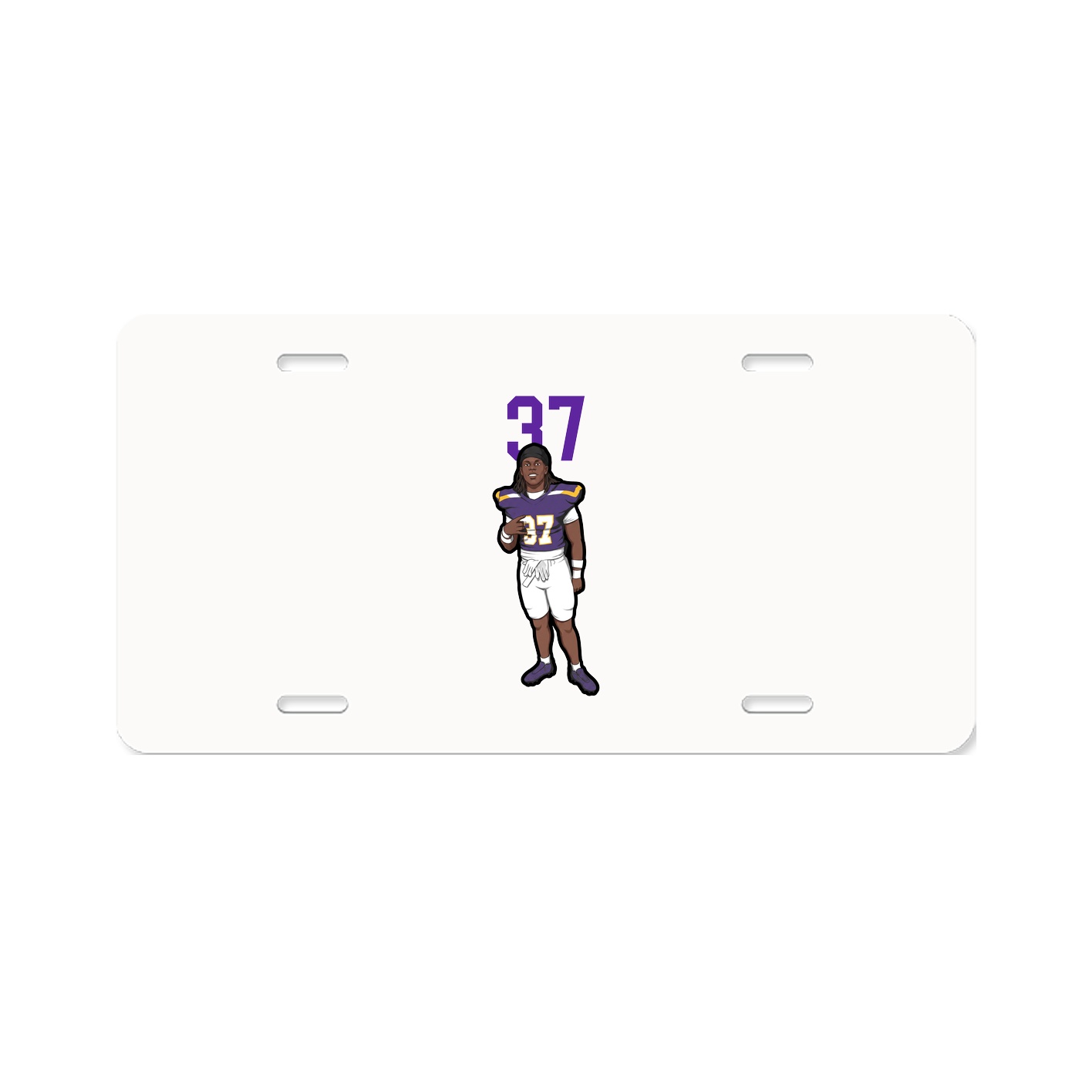 License Plate — Number Top in Classic
