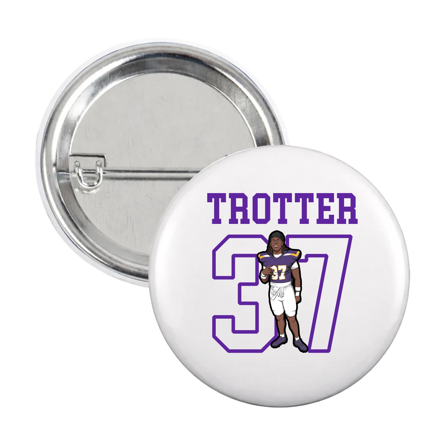 Game Day Button — Shirsey in White