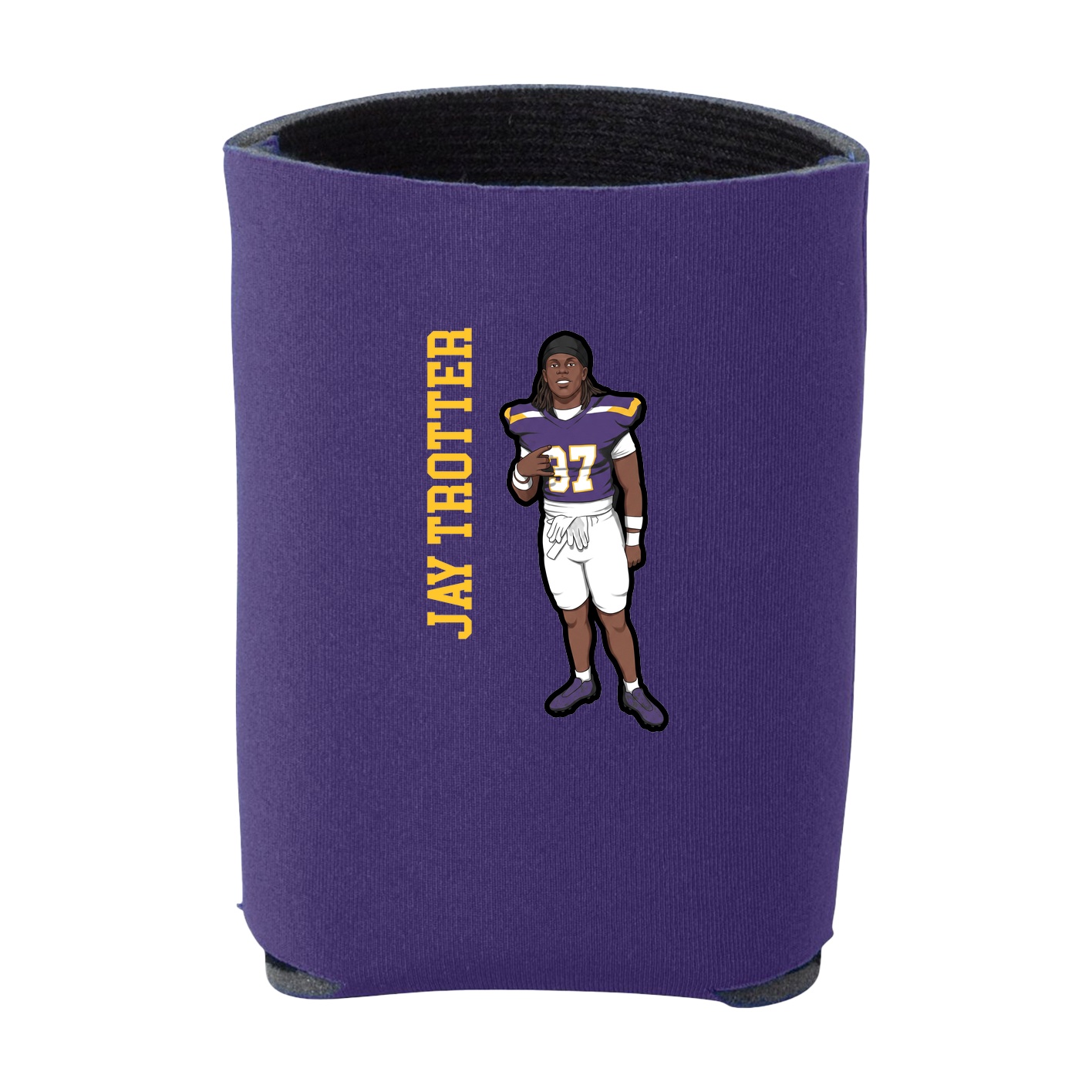Can Holder — Name Vertical in Purple