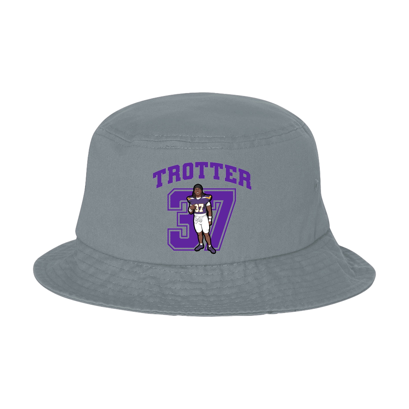 Bucket Cap — Number in Grey