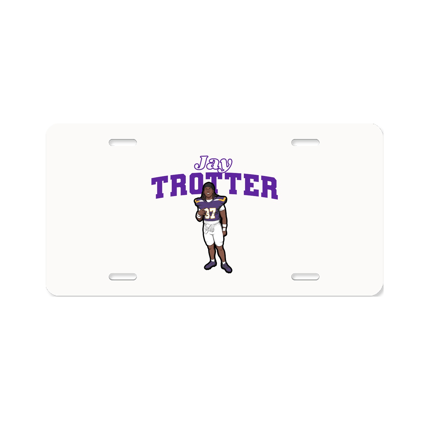 License Plate — Name Arch in Classic
