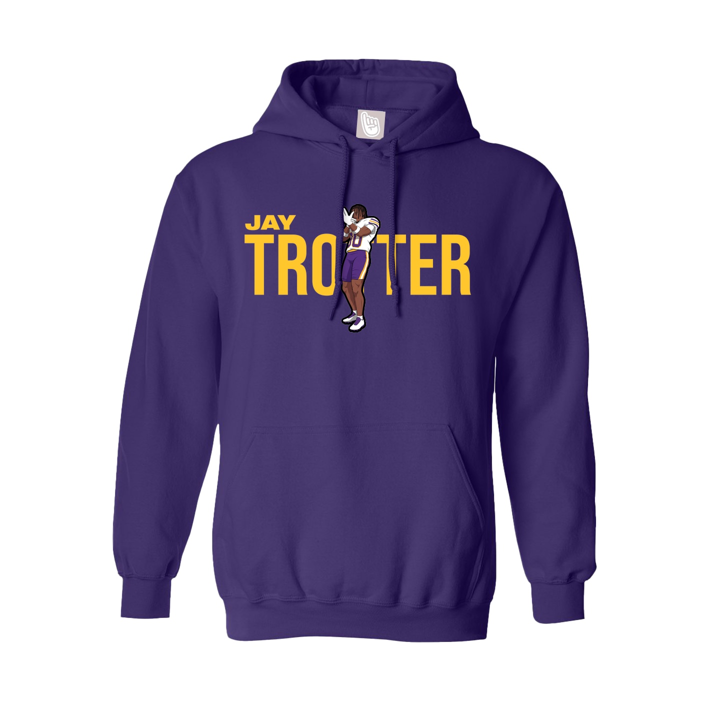 Hoodie — Player Name in Purple