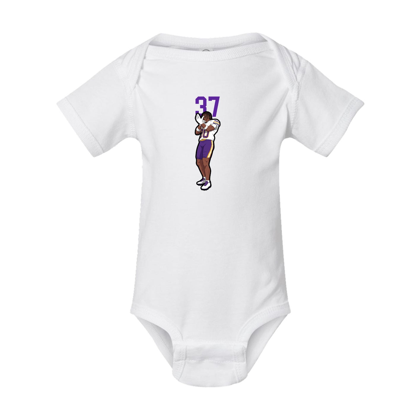 Baby Onesie — Number Top in White