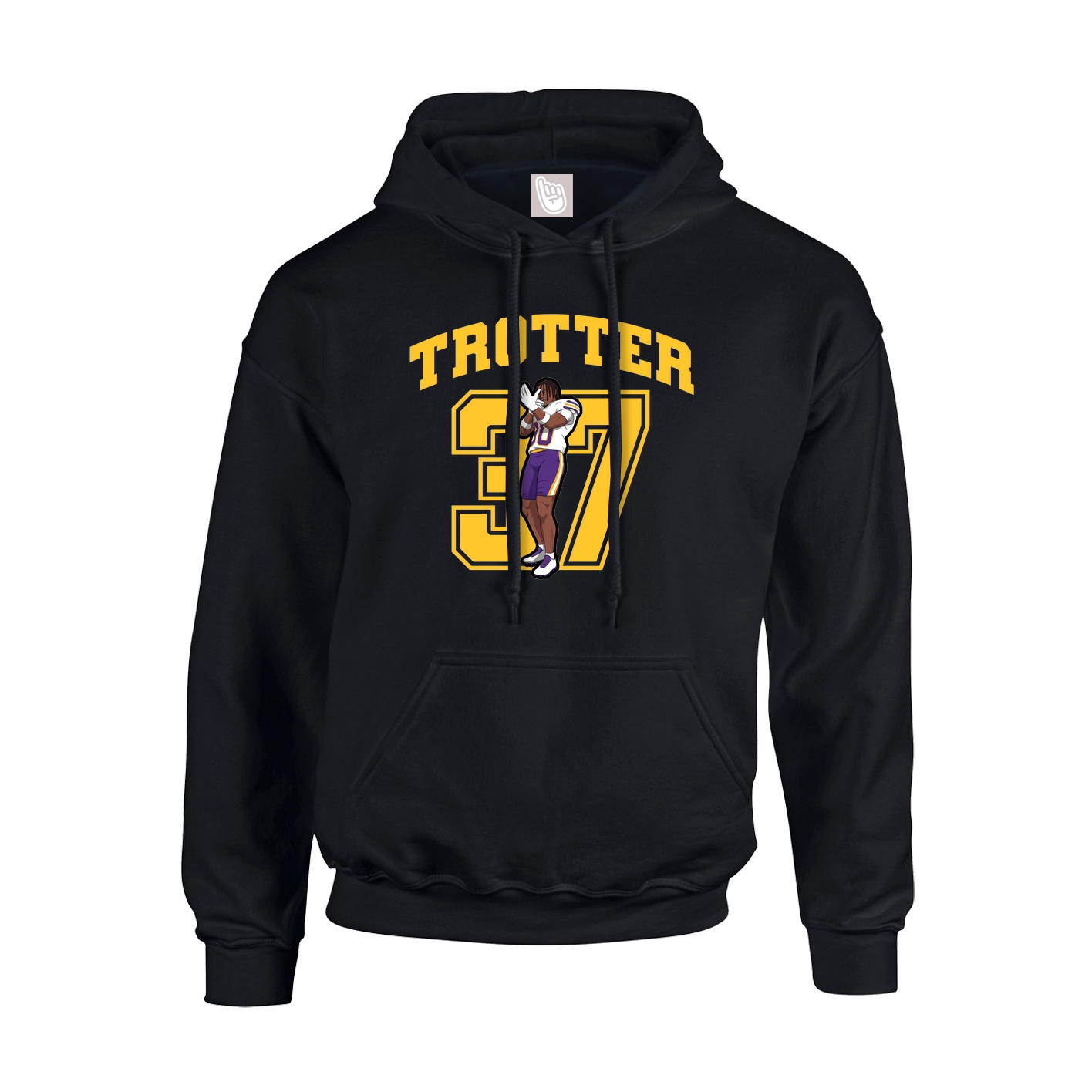 Hoodie — Number in Black