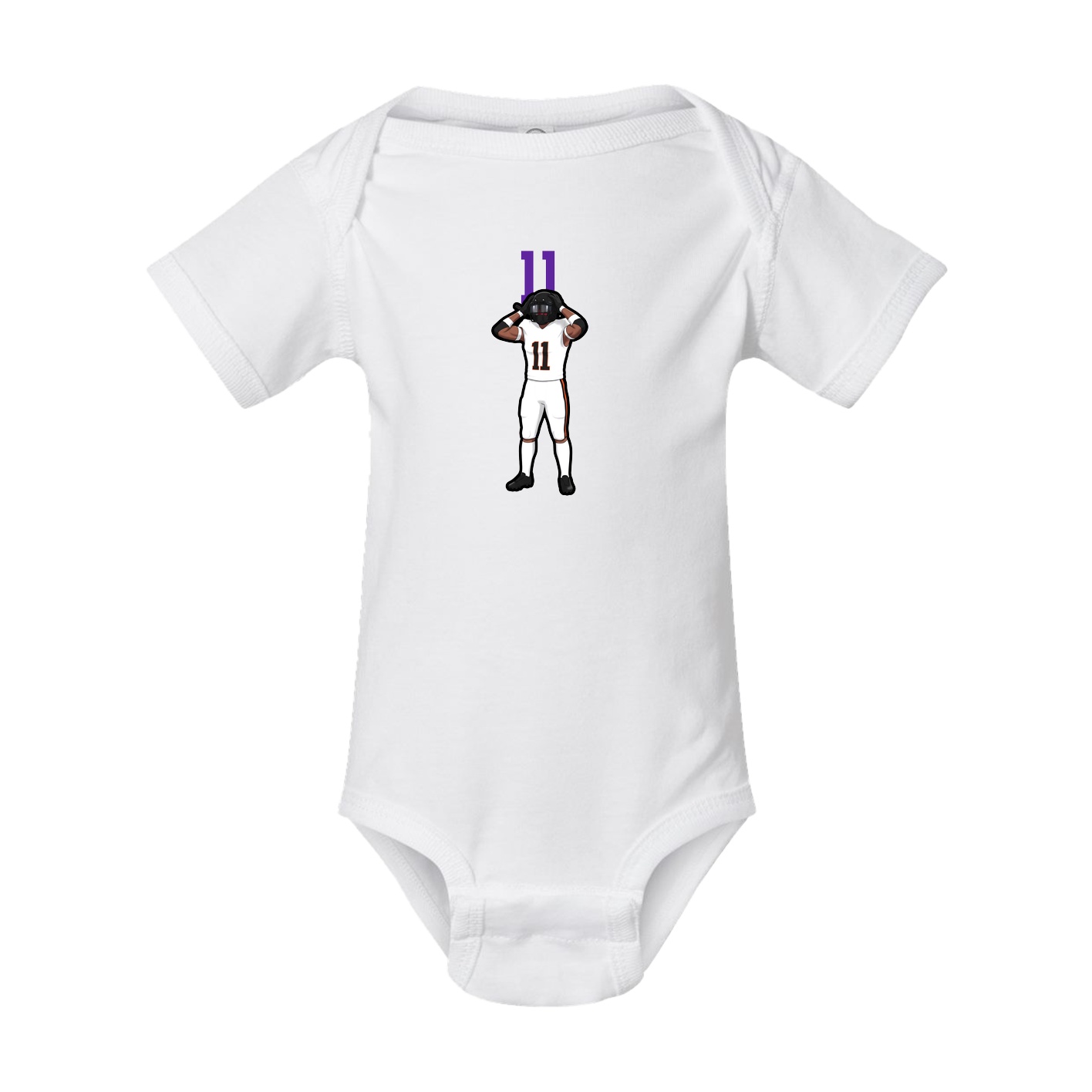 Baby Onesie — Number Top in White