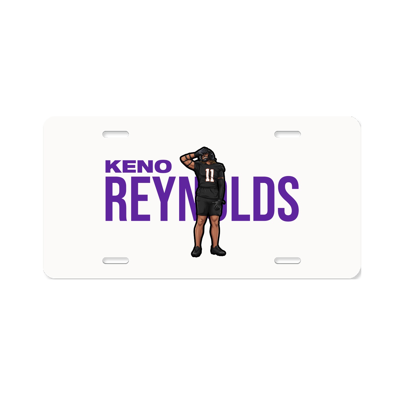 License Plate — Player Name in Classic