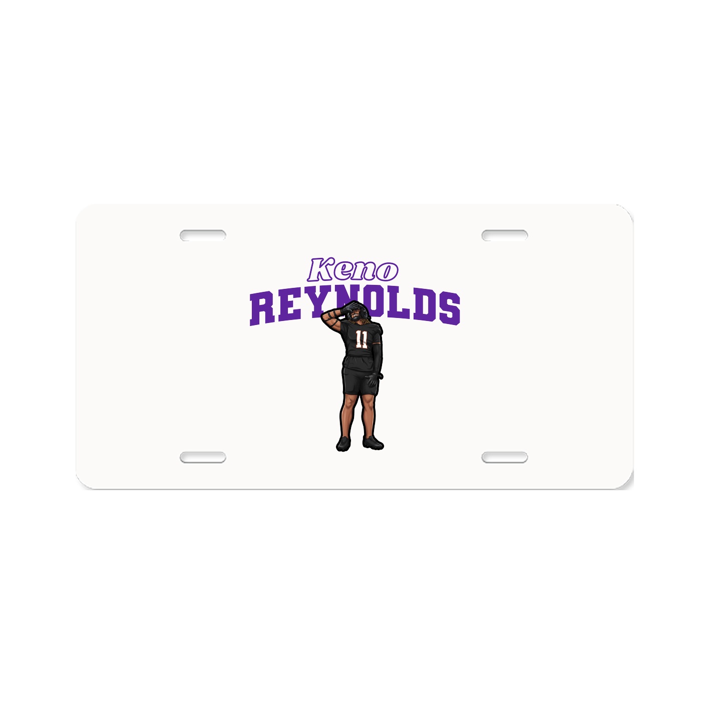 License Plate — Name Arch in Classic