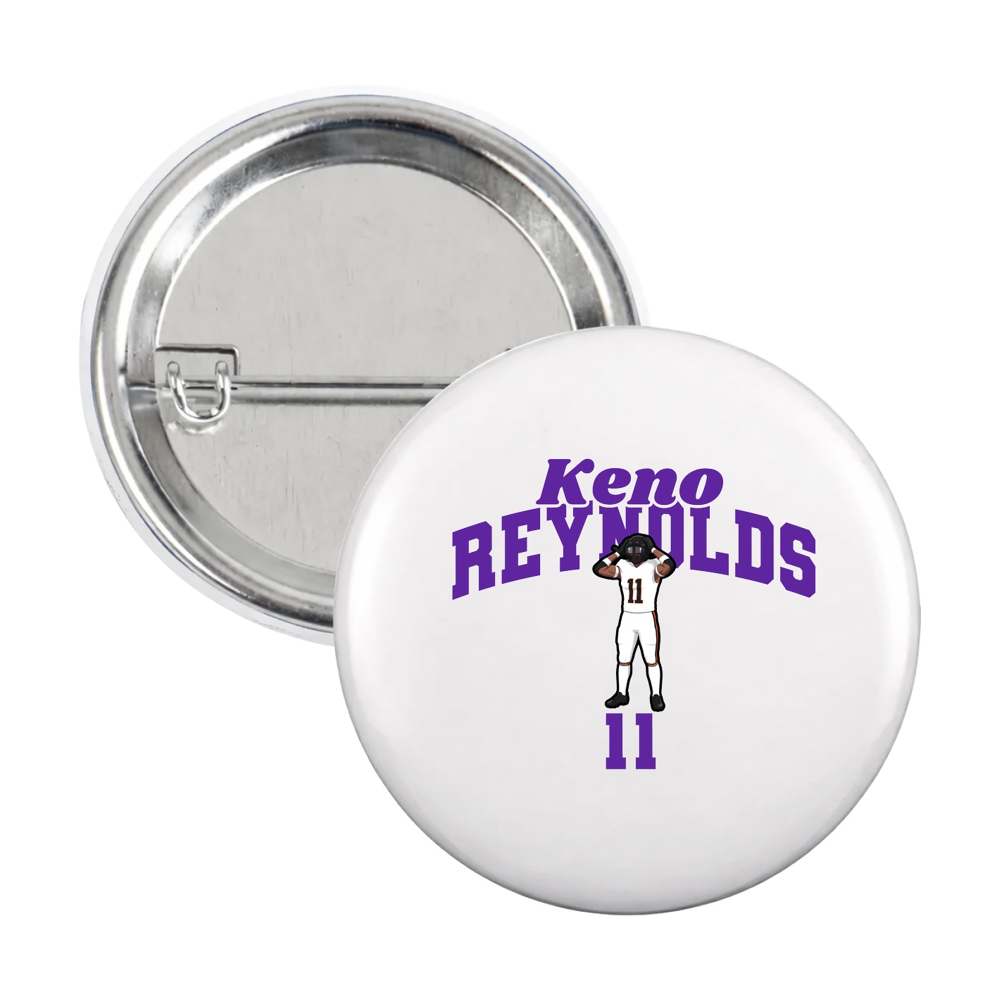 Game Day Button — Signature Arch in White