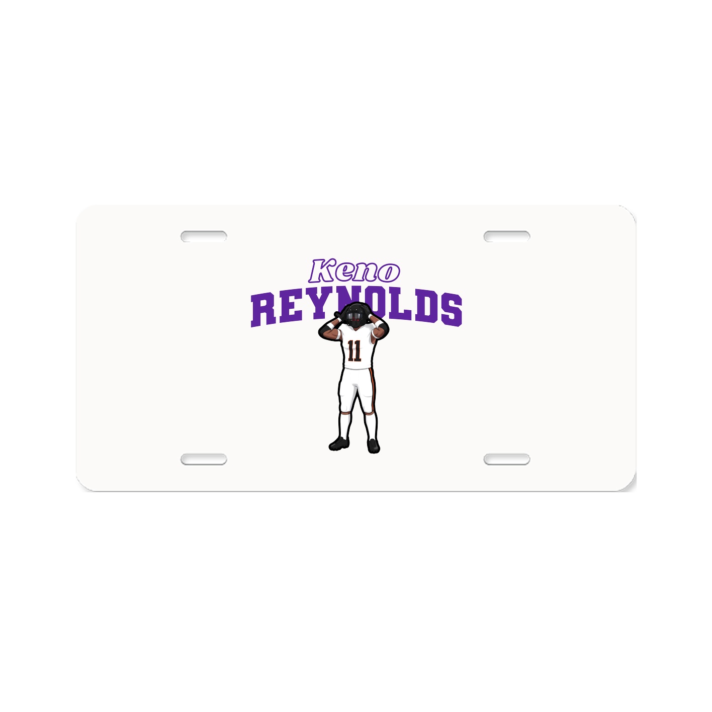 License Plate — Name Arch in Classic