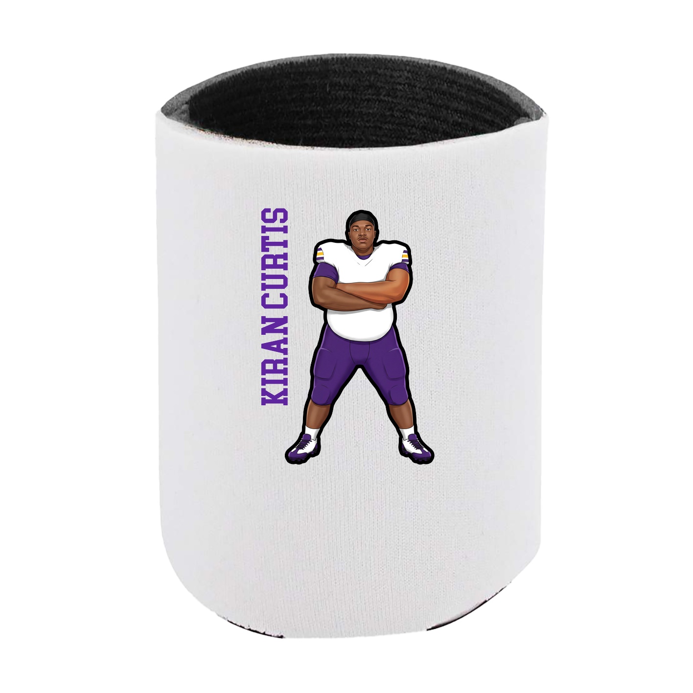 Can Holder — Name Vertical in White