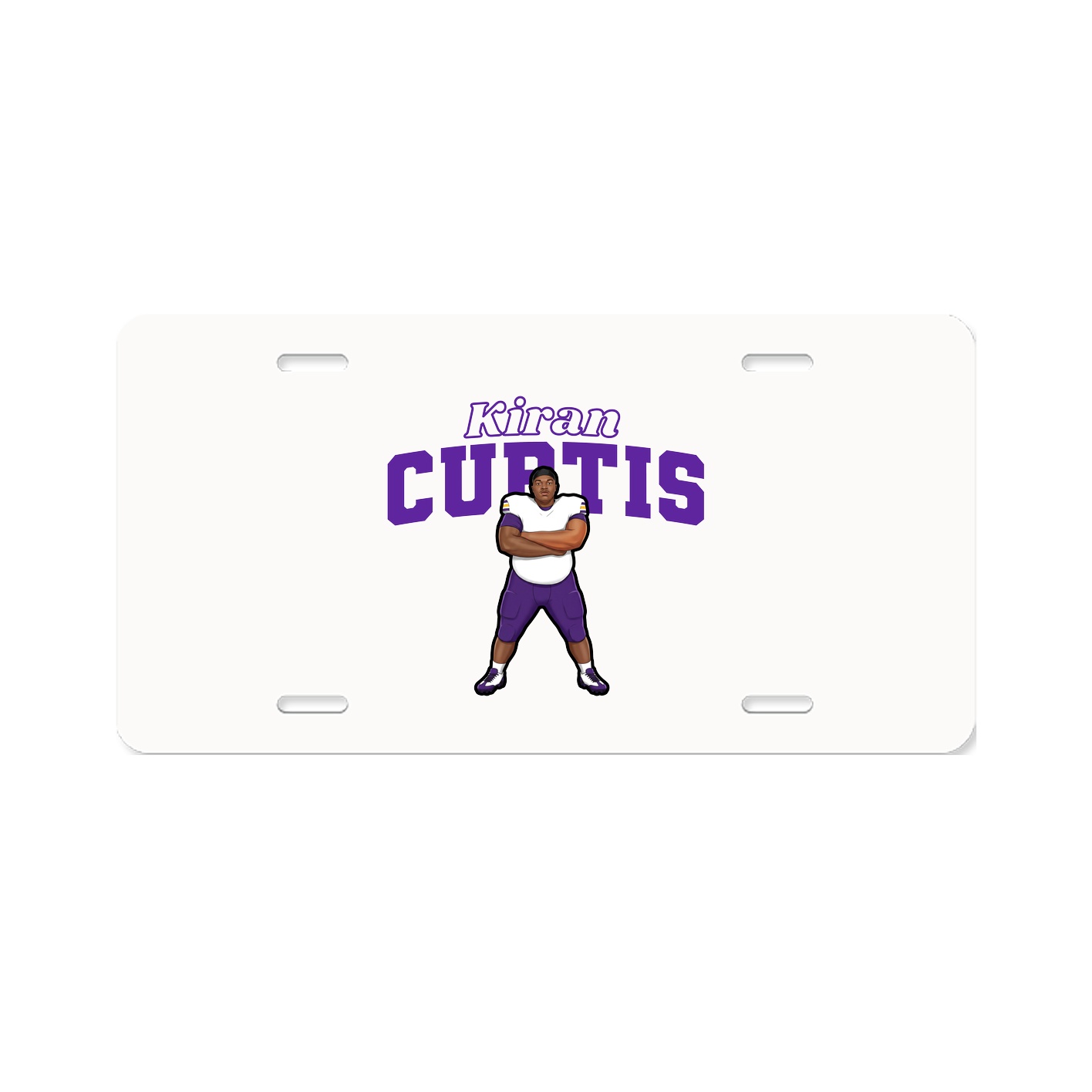 License Plate — Name Arch in Classic