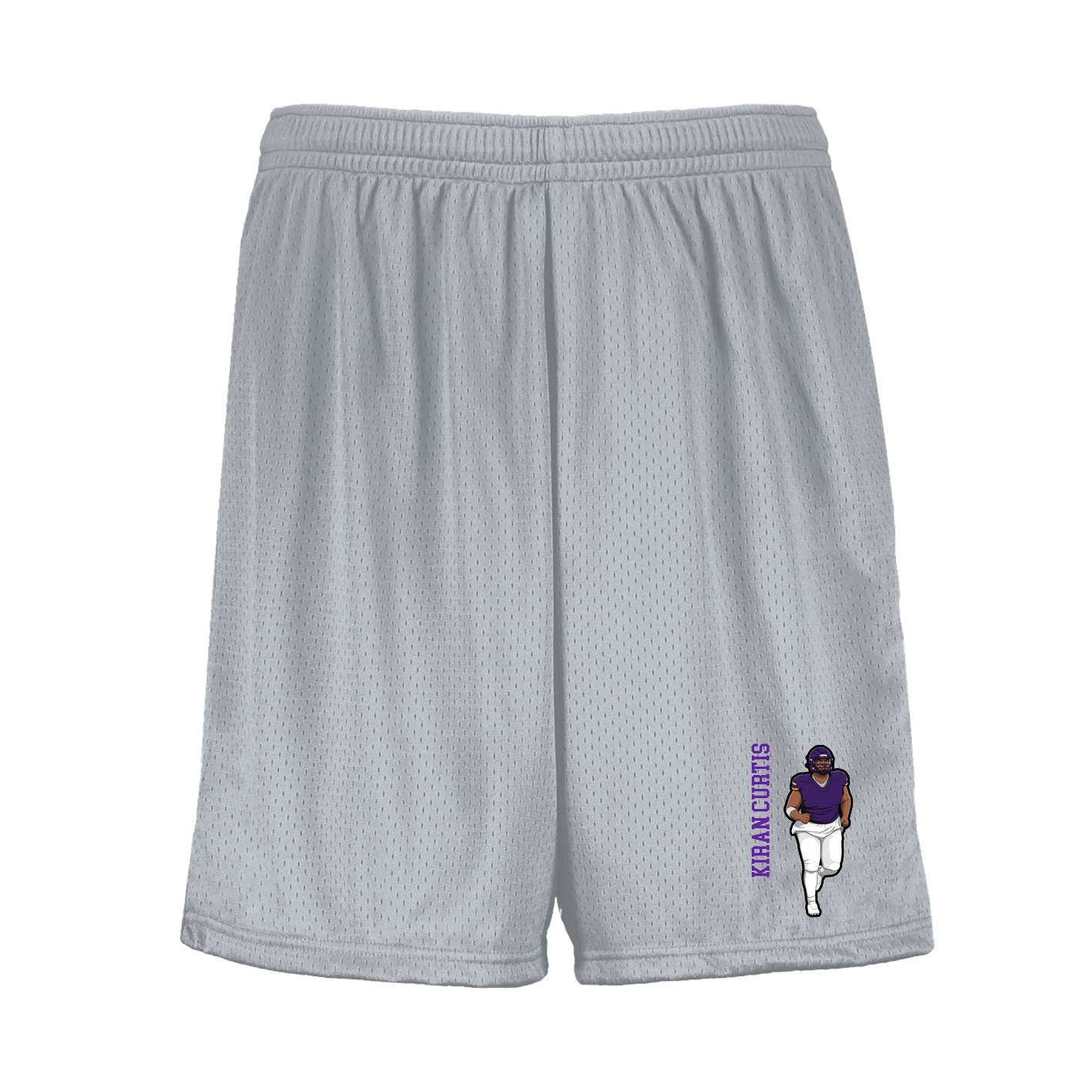Shorts — Name Vertical in Silver