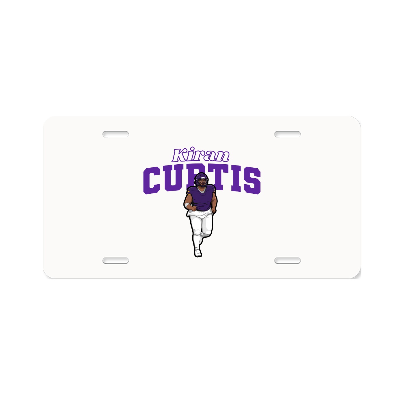 License Plate — Name Arch in Classic