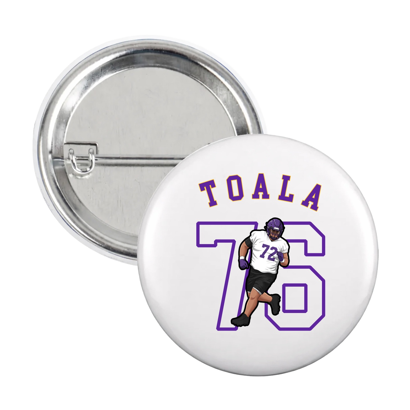 Game Day Button — Shirsey Arch in White