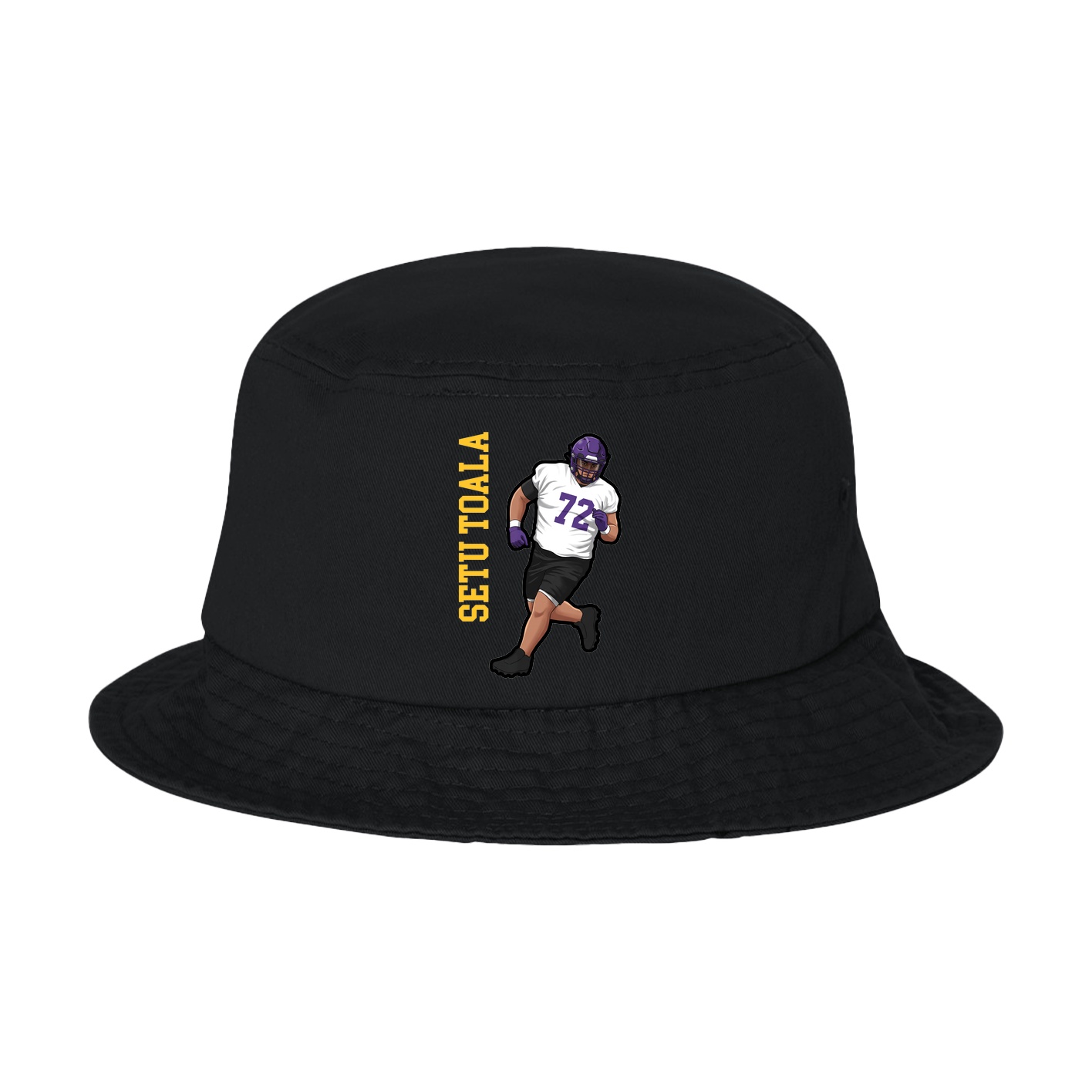 Bucket Cap — Name Vertical in Black