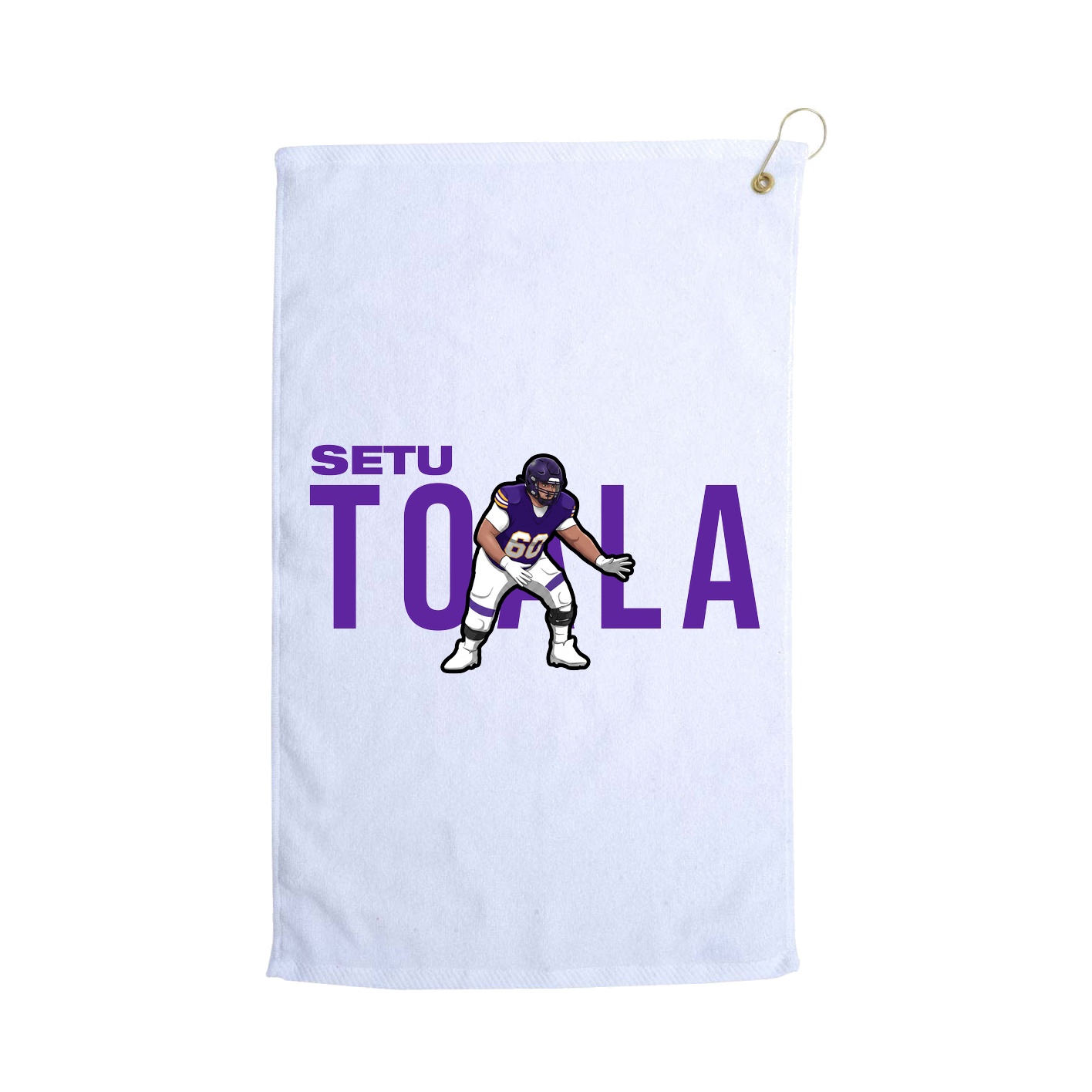 Golf Towel — Player Name in White