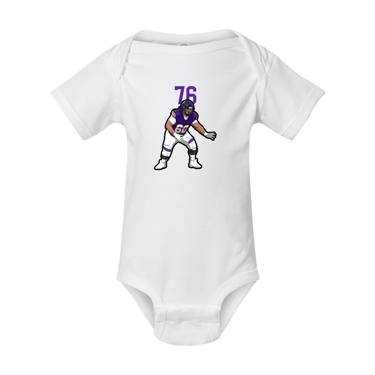 Baby Onesie — Number Top in White
