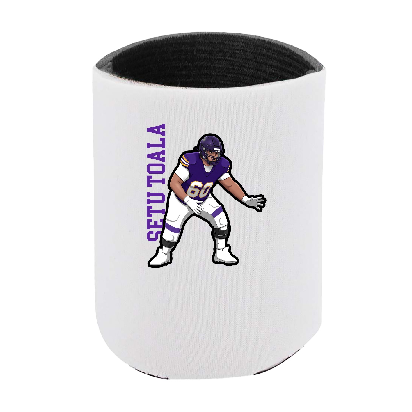 Can Holder — Name Vertical in White
