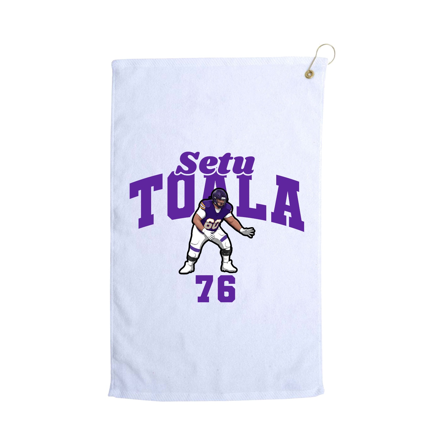 Golf Towel — Signature Arch in White