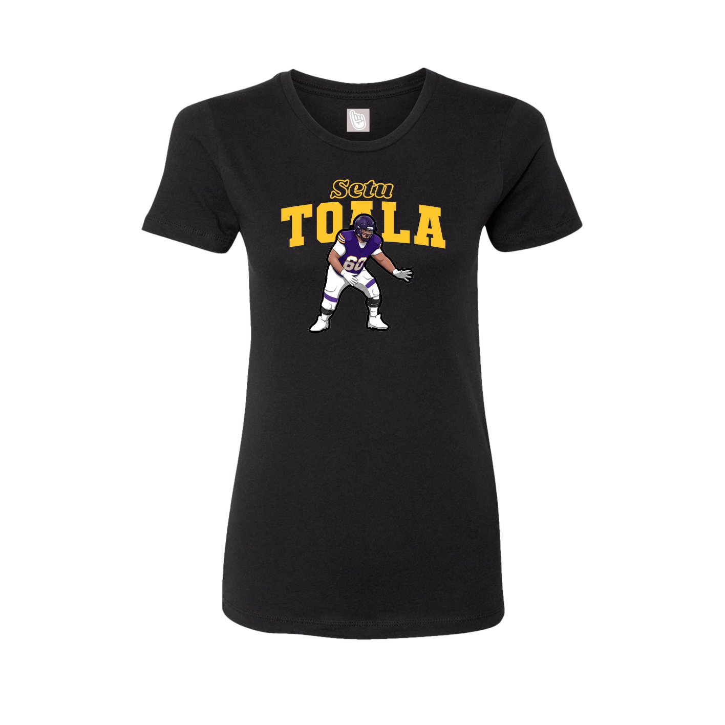 Fitted Women's Tee — Name Arch in Black