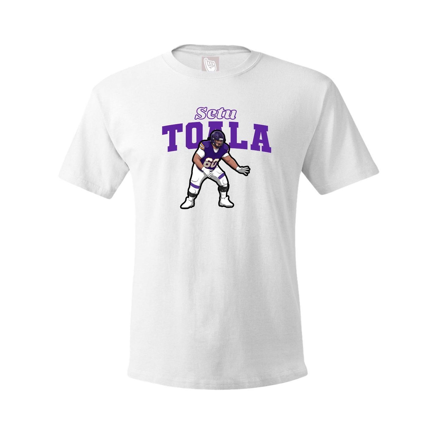 Youth Tee — Name Arch in White