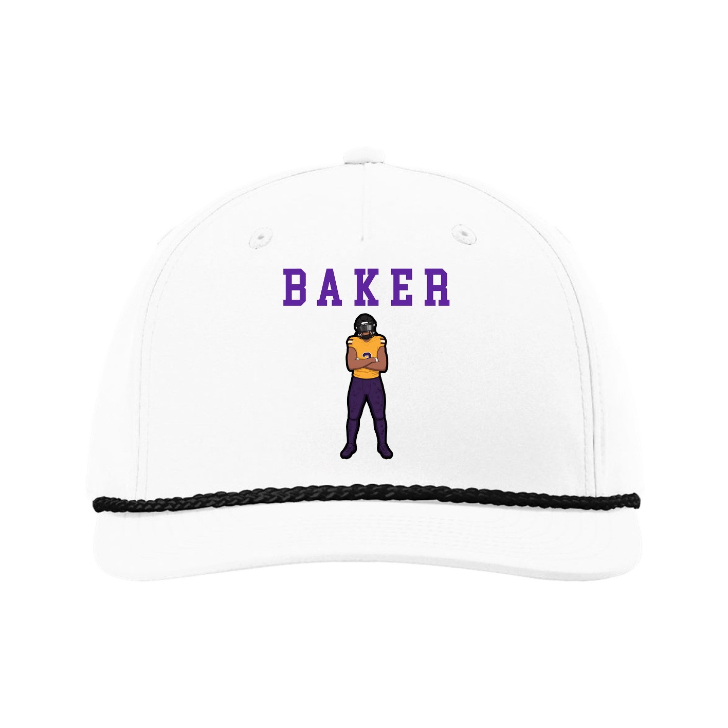 Five-Panel Classic Rope Cap — Shirsey in White