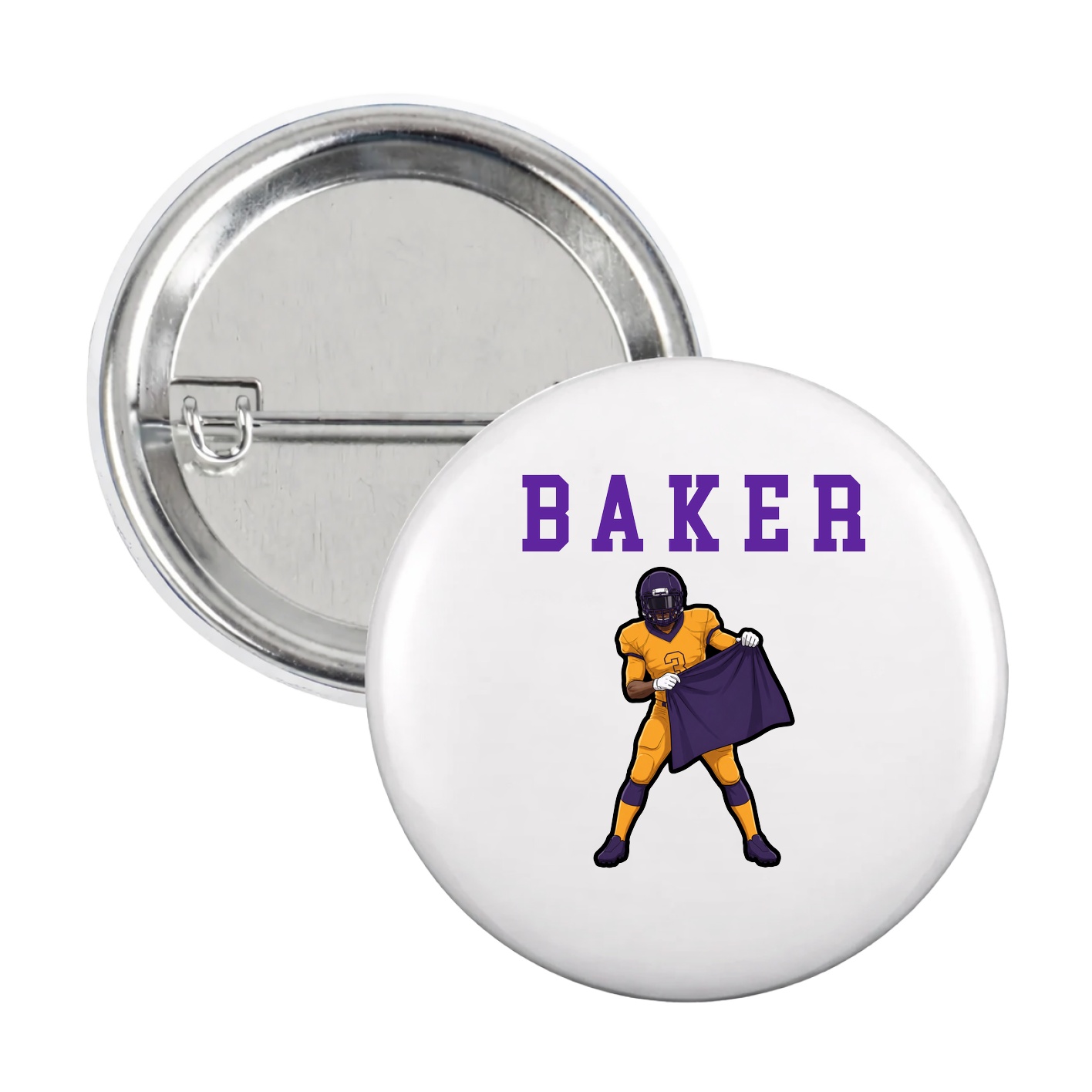 Game Day Button — Shirsey in White