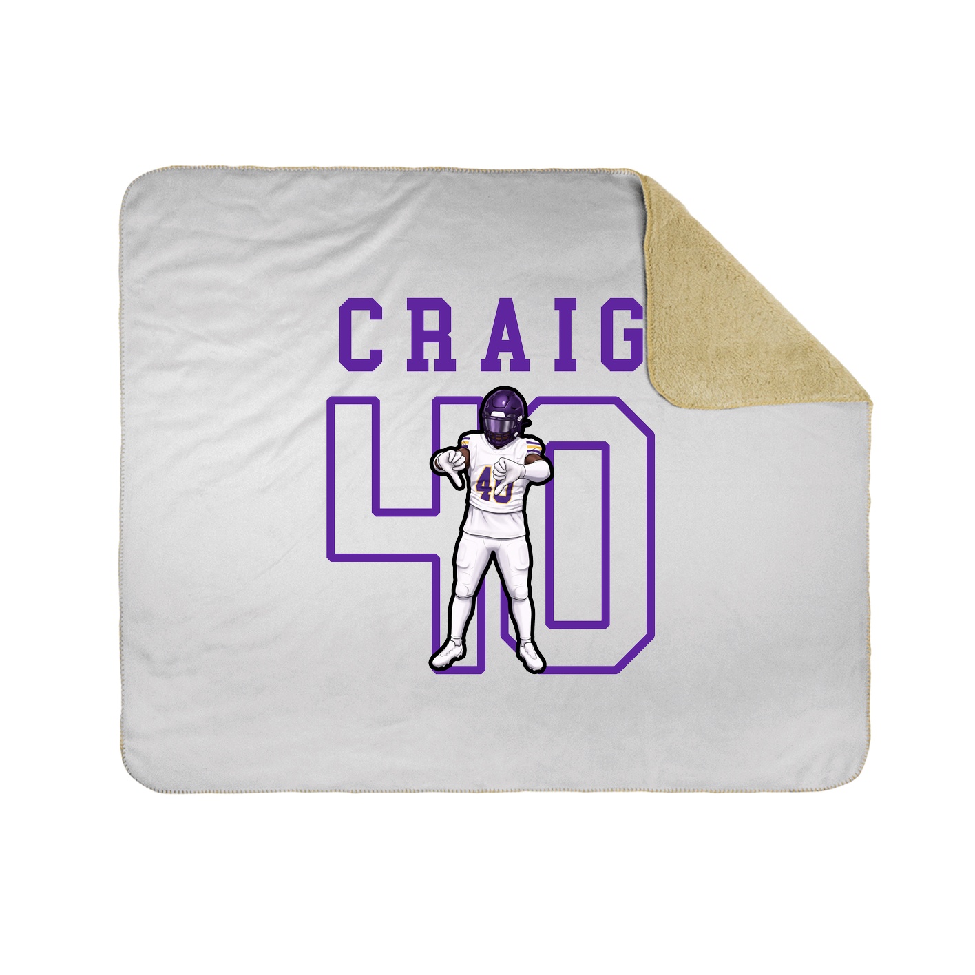 Throw Blanket — Shirsey in White