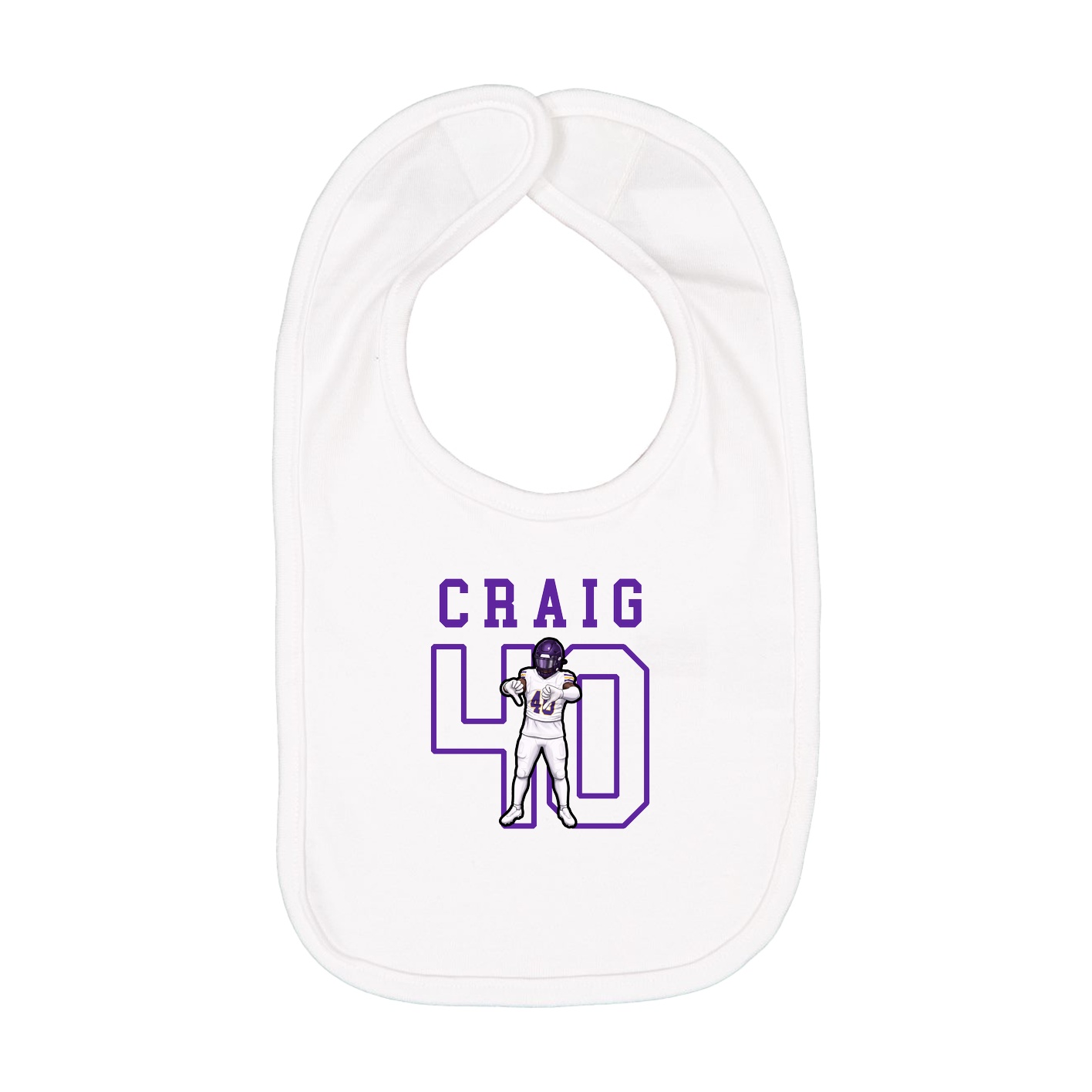 Infant Bib — Shirsey in White