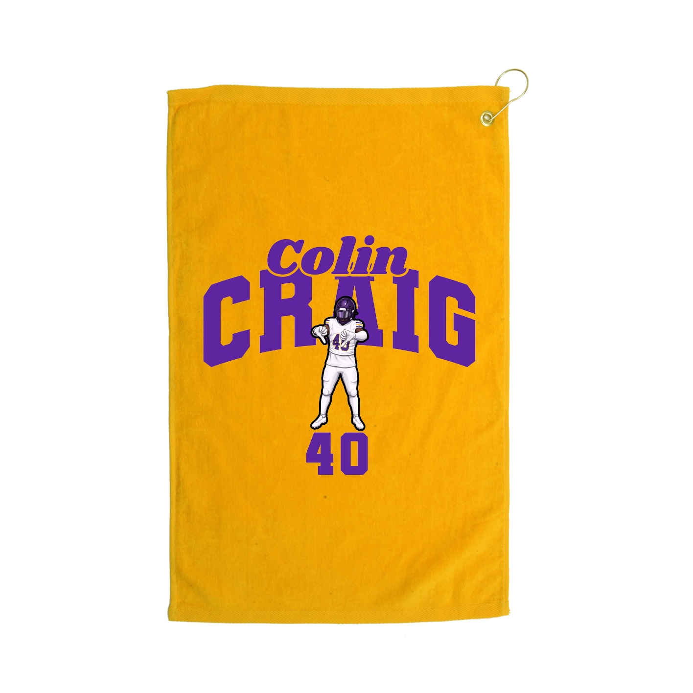 Golf Towel — Signature Arch in Gold
