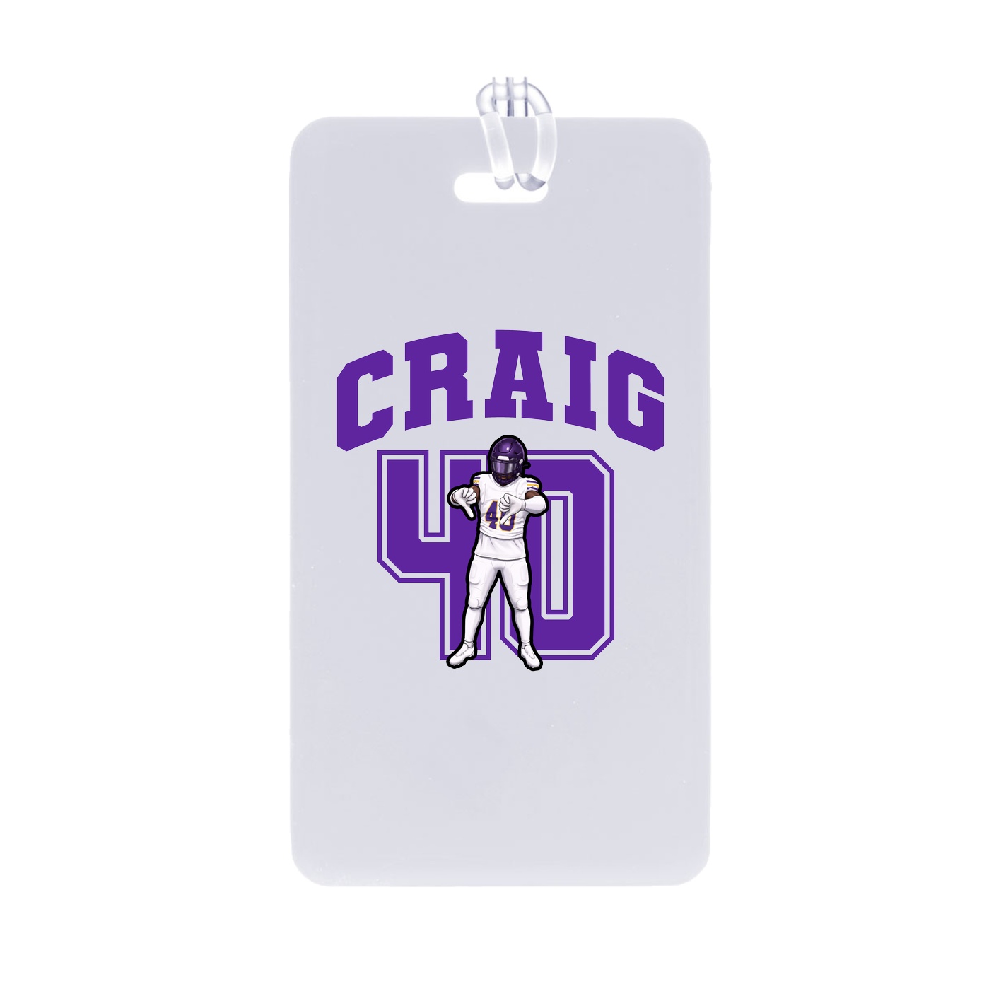 Bag Tag — Number in Classic