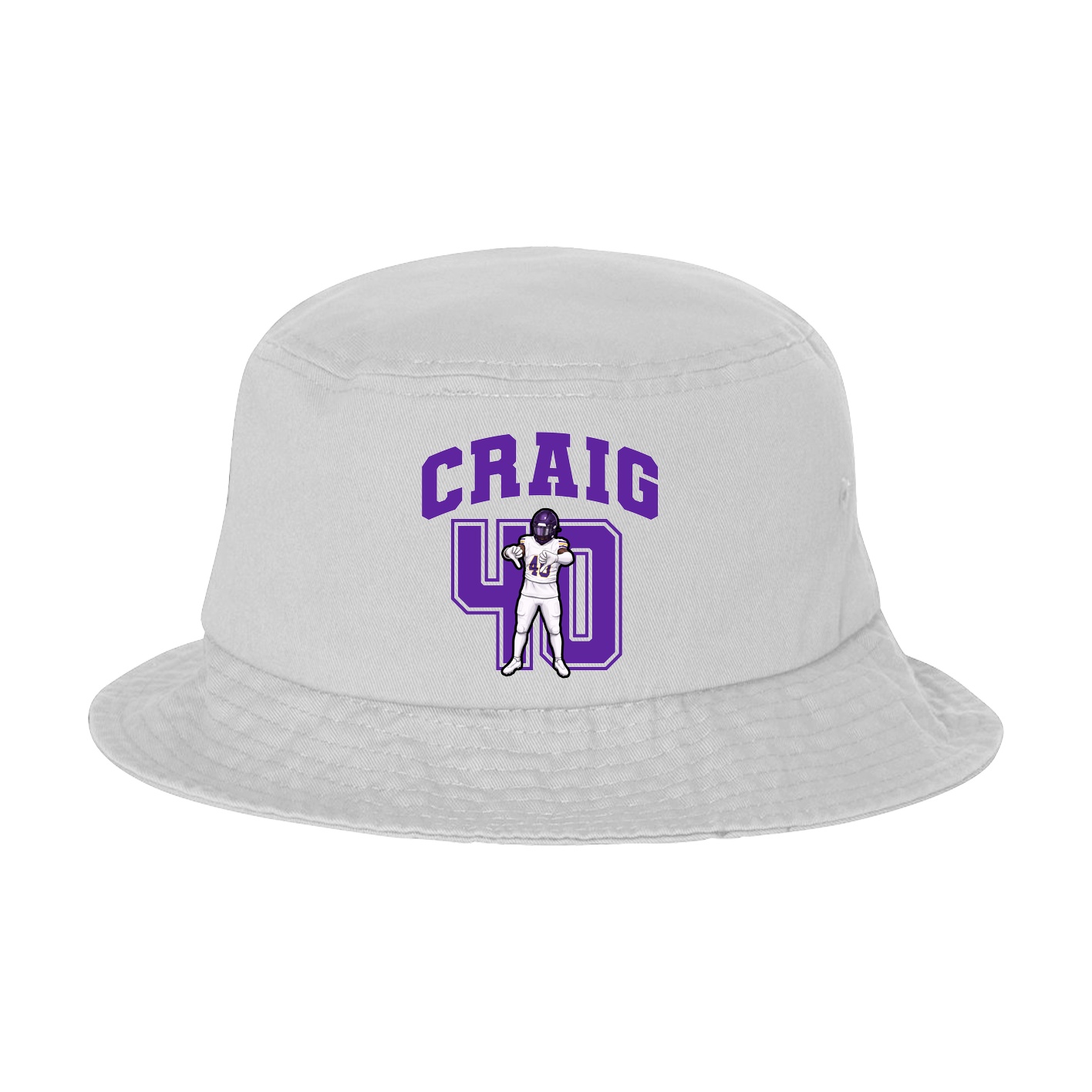 Bucket Cap — Number in White