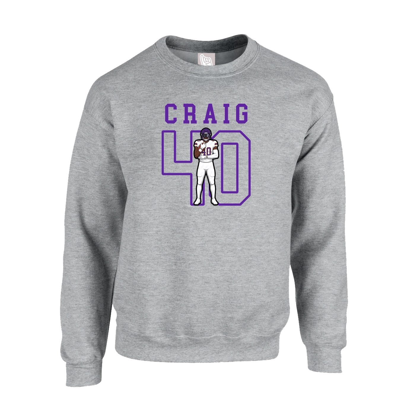 Fleece Crew — Shirsey in Grey