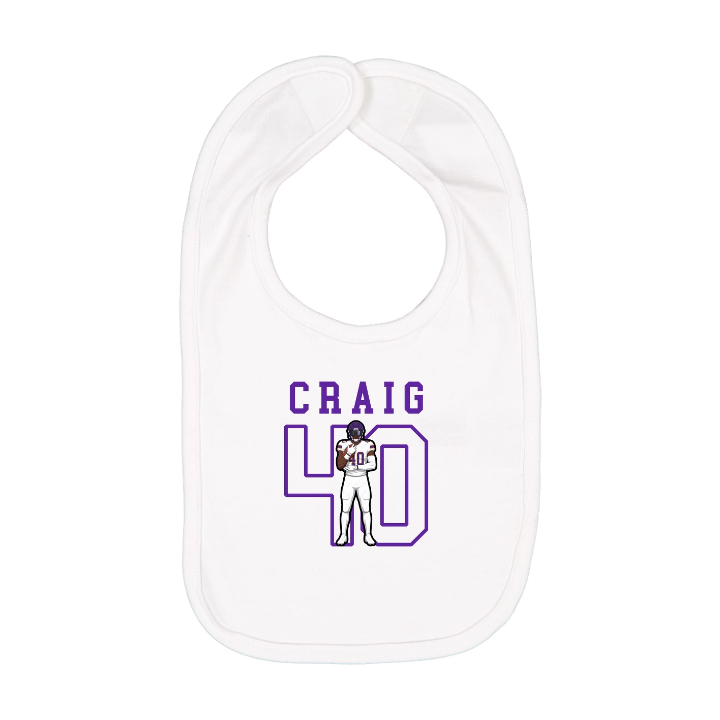Infant Bib — Shirsey in White