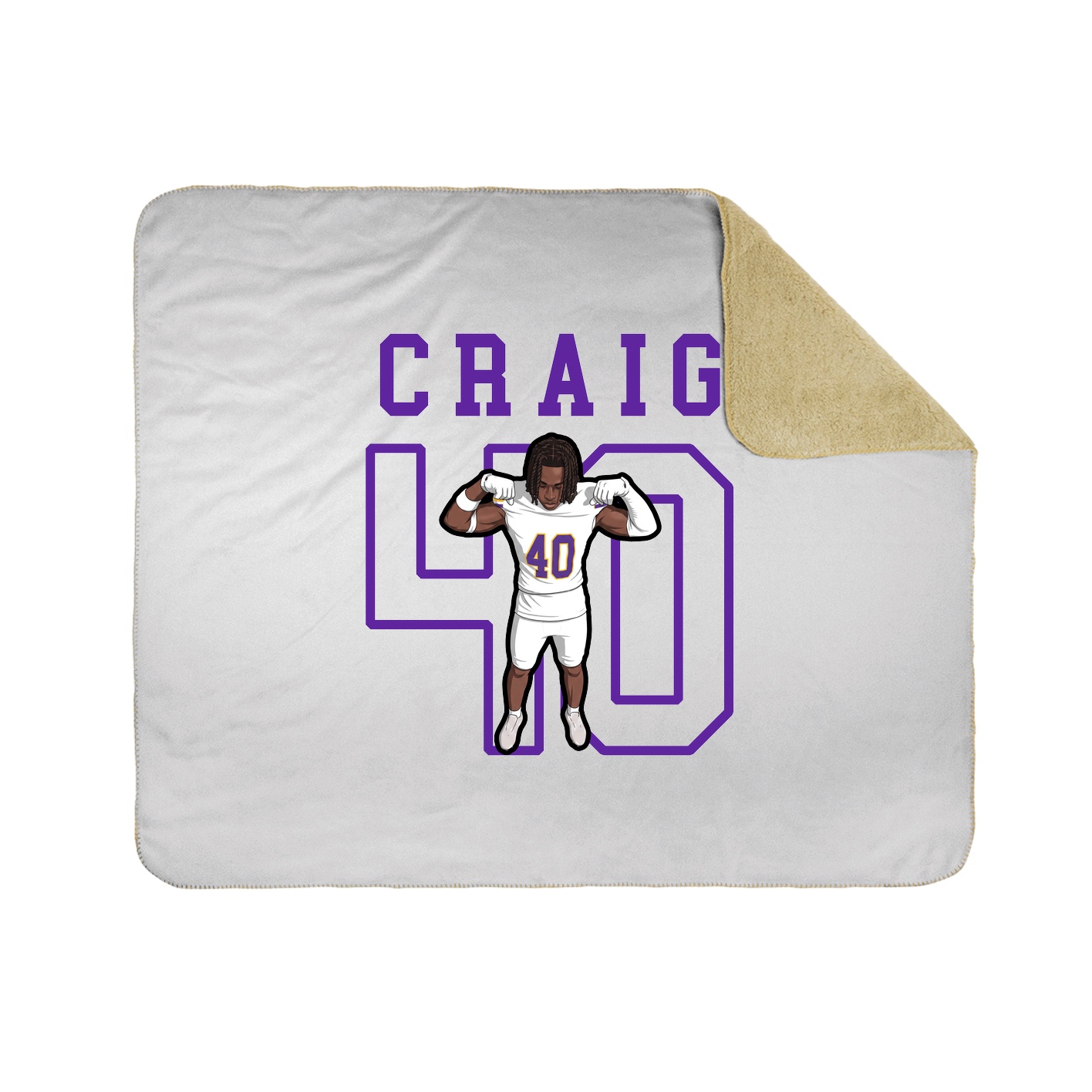 Throw Blanket — Shirsey in White
