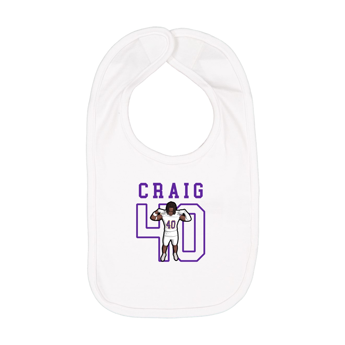 Infant Bib — Shirsey in White