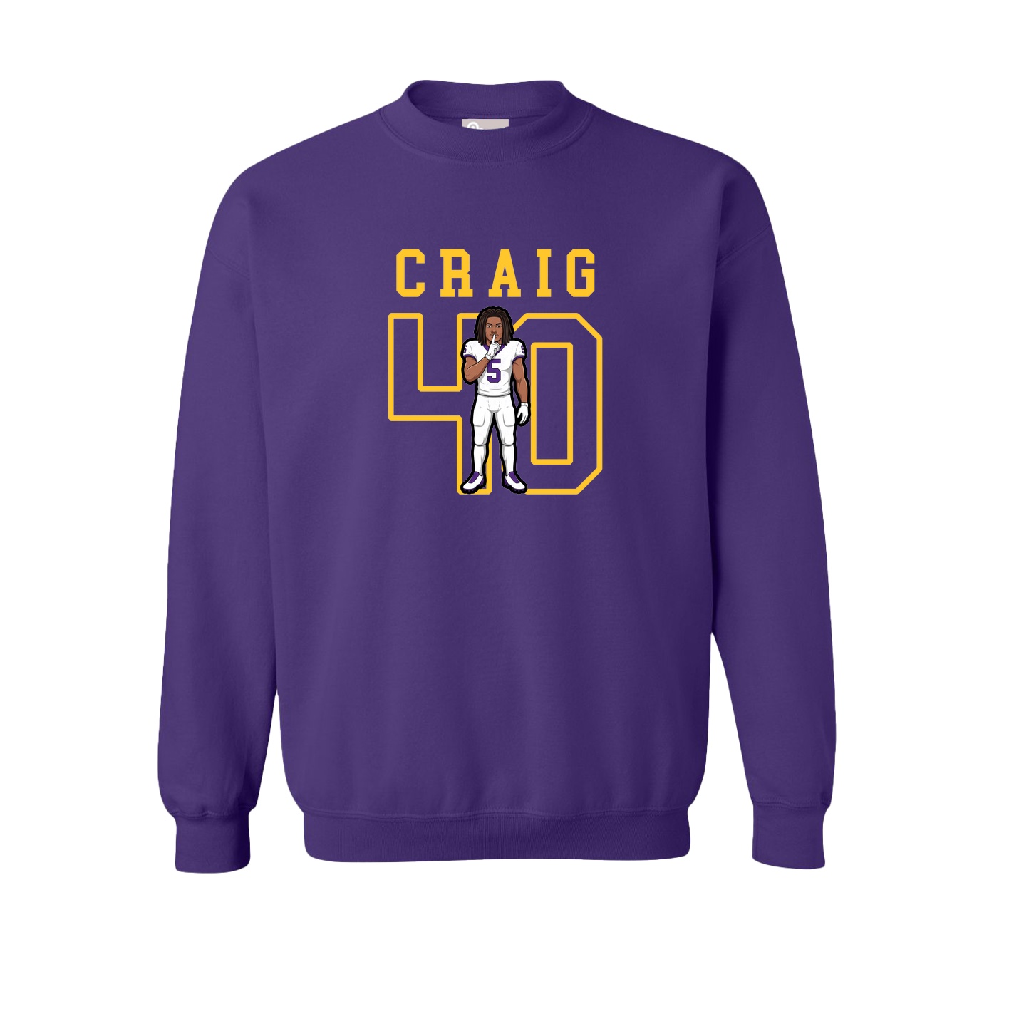 Fleece Crew — Shirsey in Purple