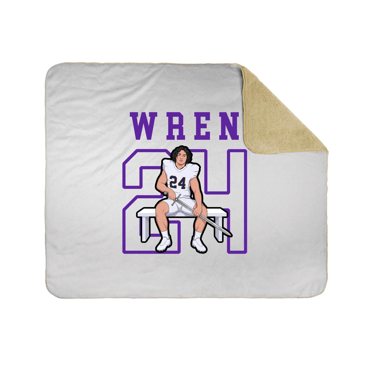 Throw Blanket — Shirsey in White